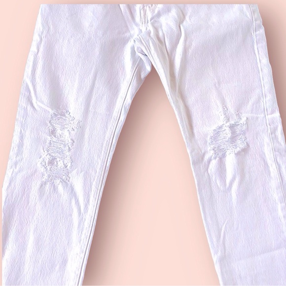 Levi’s 501 Distressed Jeans Womens Size 30 Original White - Picture 4 of 10